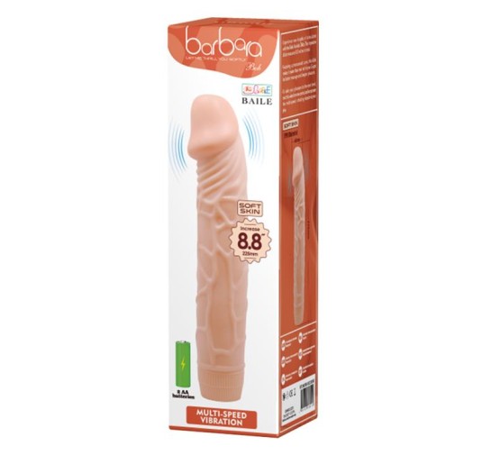 Wibrator penis z grubymi żyłami sex członek 22cm